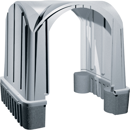 Outdoor Poly Shelters, 2 Walls, 7' L x 6' W x 7' H Cintas