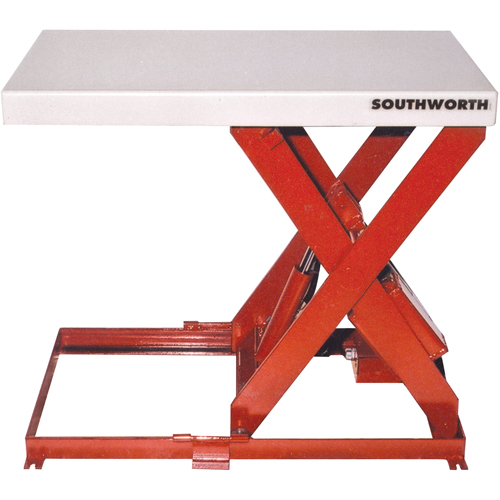 Scissor Lift Table, Steel, 36" L x 20" W, 550 lbs. Capacity Cintas