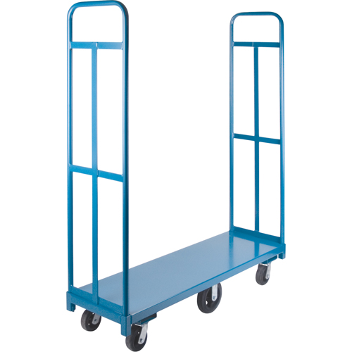 Chariot &agrave; plateforme U-Boat, 60" lo x 18" la x Capacit&eacute; 1500 lb, Roues en Caoutchouc Cintas