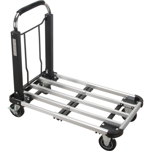 Chariots &agrave; plateforme pliants, Aluminium, 300 lb, 28" lo x 16" la, Hauteur 32" Cintas