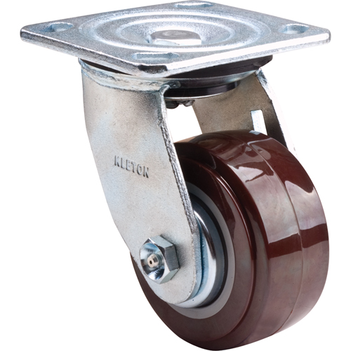 Caster, Swivel, 4" (101.6 mm), Polyurethane, 550 lbs. (249.5 kg.) Cintas