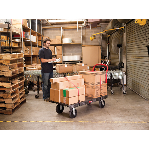 Heavy-Duty Platform Truck, 48" L x 24" W, 1200 lbs. Cap., Pneumatic Wheels Cintas