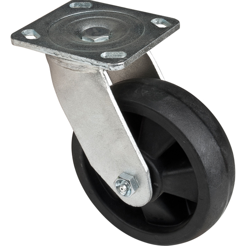 Roulettes haute temp&eacute;rature, Pivotant, 6" (152,4 mm), Nylon, 880 lb (399 kg) Cintas