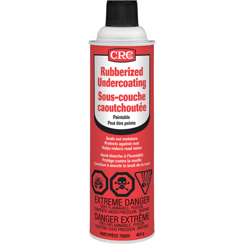 Rev&ecirc;tement caoutchout&eacute; &agrave; vaporiser, 16 oz/454 g/473 ml, Canette a&eacute;rosol, Noir Cintas