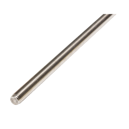 Threaded Rod, 1/4"-20, 36" L, Stainless Steel, Grade 18-8 Grade Cintas