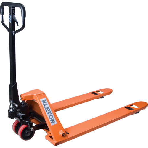 Transpalette hydraulique &agrave; profil bas, 48" lo x 27" la, Capacit&eacute; de 3300 lb Cintas