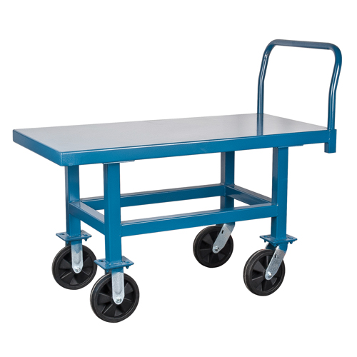 Elevated Platform Trucks, 48" L x 24" W, 1000 lbs. Capacity, Pneumatic Casters Cintas