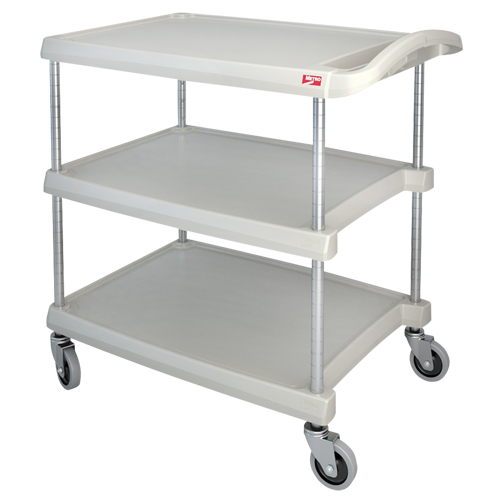 myCart Utility Cart, 3 Tiers, 20" x 35-1/2" x 30", 400 lbs. Capacity Cintas