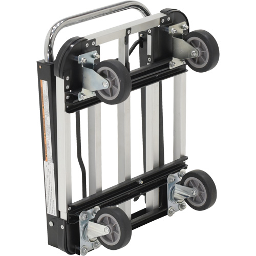 Chariot &agrave; plateforme repliable, Acier inoxydable, 300 lb, 28" lo x 16" la, Hauteur 33-1/2" Cintas