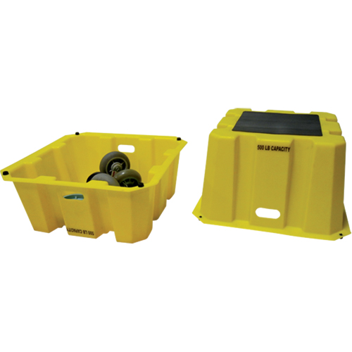 Escabeaux emboîtables industriels, 25" x 25" x Hauteur 10-1/2" Cintas