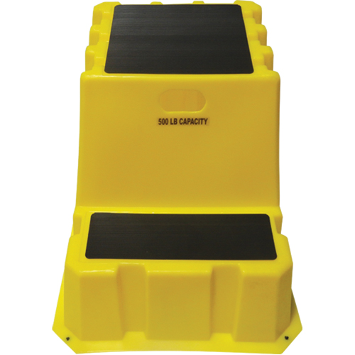 Escabeaux emboîtables industriels, 2 marches, 32-3/4" x 25-3/4" x Hauteur 20-1/2" Cintas