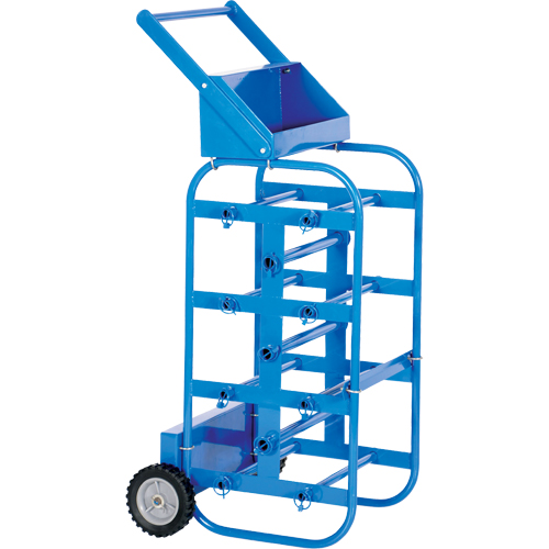 Chariot portatif pour mat&eacute;riaux bobin&eacute;s, Acier, 11 Montants, 19-1/2" la x 43-1/4" h x 17-1/2" p, Capacit&eacute; de 150 lb Cintas