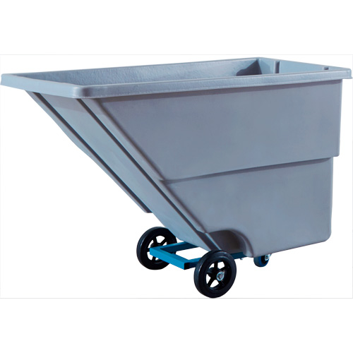 Chariot basculeur en acier, Poly&eacute;thyl&egrave;ne, 0,625 vg³, Capacit&eacute; de charge de 500 lb Cintas