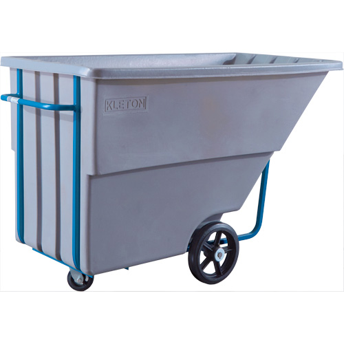 Chariot basculeur en acier, Poly&eacute;thyl&egrave;ne, 1,1 vg³, Capacit&eacute; de charge de 1250 lb Cintas