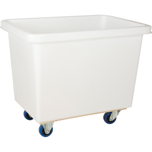 Tapered Wall Box Truck, White Polyethylene, 33" L x 20" W x 29" H, 7 cu. ft. Volume, 600 lbs. Capacity Cintas