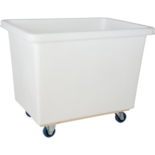 Tapered Wall Box Truck, White Polyethylene, 43" L x 30" W x 34" H, 16 cu. ft. Volume, 600 lbs. Capacity Cintas
