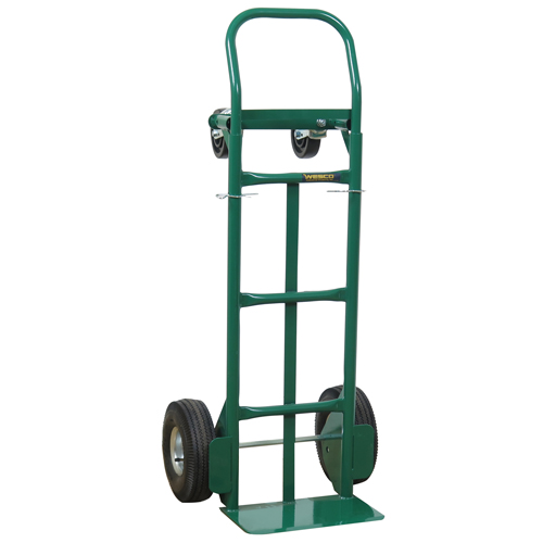 Greenline Economical Convertible Hand Truck, Steel, 600 lbs. Capacity Cintas