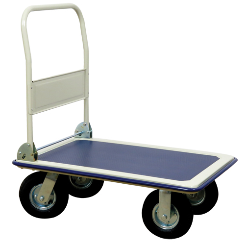 Chariot &agrave; plateforme avec poign&eacute;e pliante, Acier, 660 lb, 35" lo x 23" la, Hauteur 43,5" Cintas