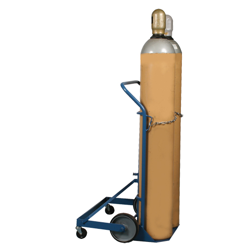 Professional Double Gas Cylinder Truck CC-2, Mold-on Rubber Wheels, 16-7/8" W x 7-1/4" L Base, 500 lbs. Cintas