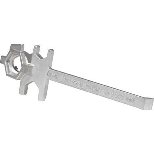 Cl&eacute; pour baril, Ouverture de 3/4"/2", Poign&eacute;e 9-1/2", Acier inoxydable Cintas