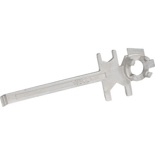 Cl&eacute; pour baril, Ouverture de 3/4"/2", Poign&eacute;e 9-1/2", Acier inoxydable Cintas