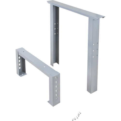 Pattes d'&eacute;tabli pour service industriel, Acier, 24" p x 34" h, Simple Cintas