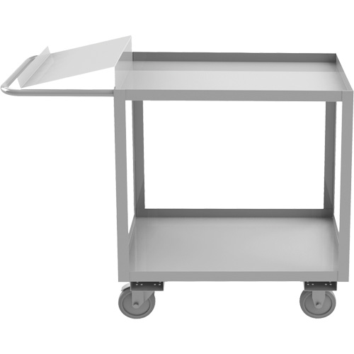 Industrial Grade Order Picking Cart, 39" H x 18-1/8" W x 45" D, 2 Shelves, 1200 lbs. Capacity Cintas