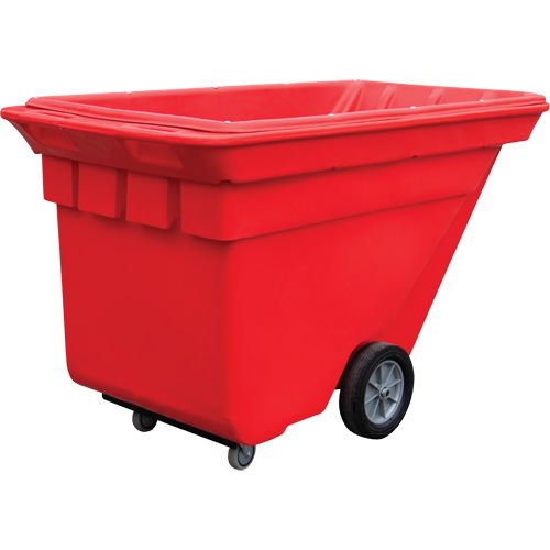 Chariot basculeur Techtruck, Poly&eacute;thyl&egrave;ne, 5/8 vg³, Capacit&eacute; de charge de 1000 lb Cintas