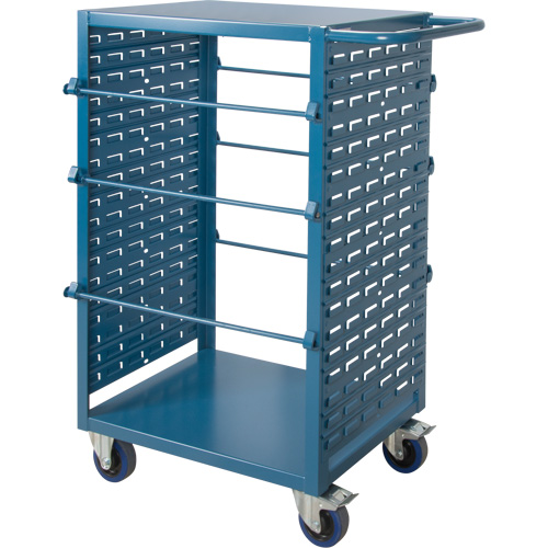 Mobile Wire Spool Cart, Steel, 6 Rod, 21" W x 48" H x 38" D, 1200 lbs. Capacity Cintas
