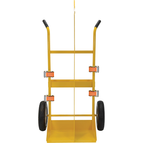 Chariot pour chalumeau et bouteille &agrave; gaz, Roues Rempli de mousse, Base de 23-13/16" la x 22-13/16" lo, 500 lb Cintas