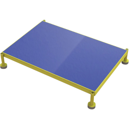 Plateforme de travail en une &eacute;tape &agrave; hauteur r&eacute;glable, 24" la x 36" pr, Capacit&eacute; de 800 lb, Enti&egrave;rement soud&eacute; Cintas