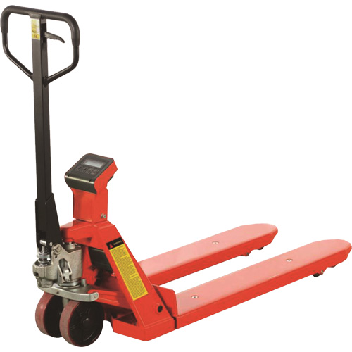 Transpalette avec balance Eco, 48" lo x 27" la, Capacit&eacute; de 4400 lb Cintas