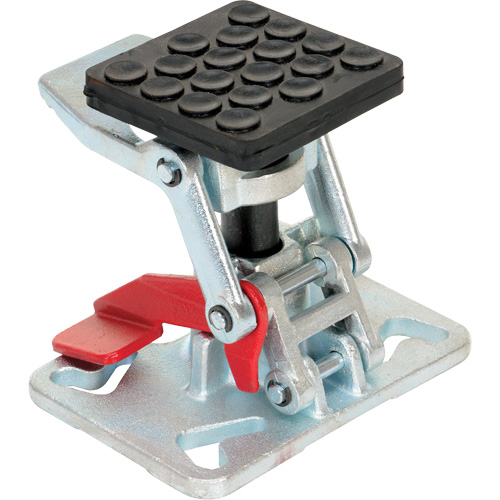 Verrou de plancher &agrave; hauteur ajustable pour service intense, 8" Hauteur rallong&eacute;e, 5-1/2" Hauteur r&eacute;tract&eacute;e, Acier Cintas