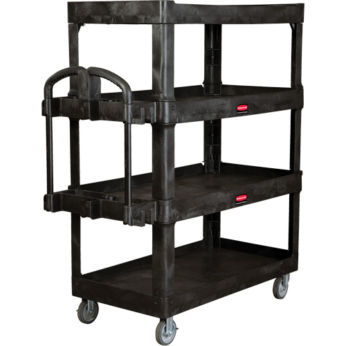Chariot utilitaire robuste et ergonomique, 4 tiers, 24-1/4" x 62-2/5" x 54-1/10", Capacit&eacute; 700 lb Cintas