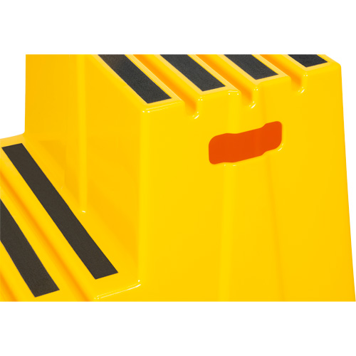 Escabeau industriel, 2 marches, 26" x 22-7/16" x Hauteur 19-11/16" Cintas