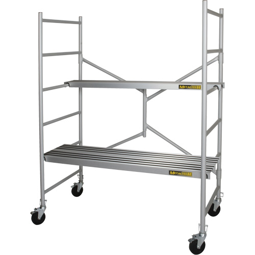 Portable Alu Series Scaffold, Aluminum Frame, 29" D x 72" H Cintas