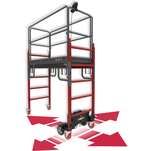 Complete Motorized Buildman 6' Baker Scaffold Kit, 31" D x 118-3/4" H Cintas
