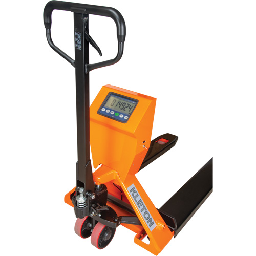 Transpalette &agrave; balance num&eacute;rique, 44,5" lo x 27,75" la, Capacit&eacute; de 4400 lb Cintas