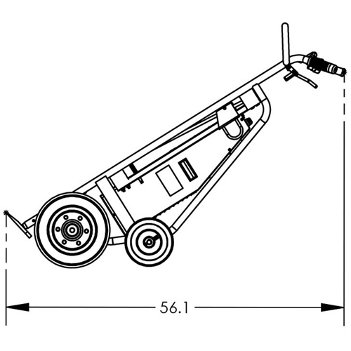 Powered Drum Hand Truck with Pneumatic Wheels Cintas