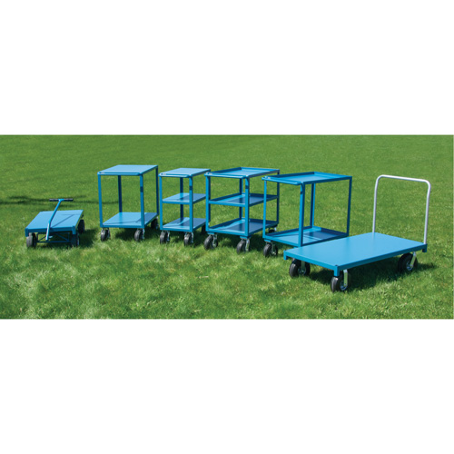 Outdoor Shelf Cart, 2 Tiers, 24" W x 39" H x 39" D, 1200 lbs. Capacity Cintas