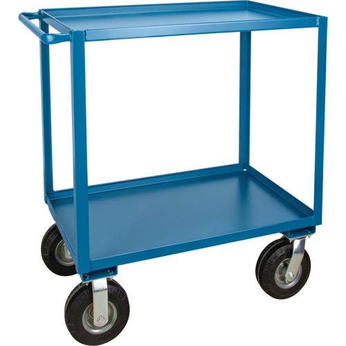 Outdoor Shelf Cart, 2 Tiers, 24" W x 39" H x 39" D, 1200 lbs. Capacity Cintas