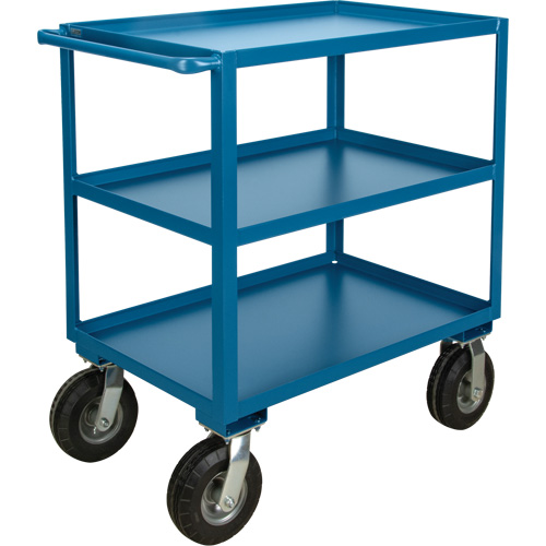 Outdoor Shelf Cart, 3 Tiers, 24" W x 39" H x 51" D, 1200 lbs. Capacity Cintas