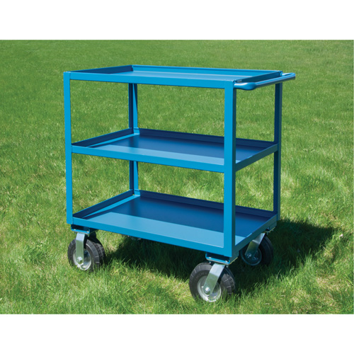 Outdoor Shelf Cart, 3 Tiers, 24" W x 39" H x 51" D, 1200 lbs. Capacity Cintas