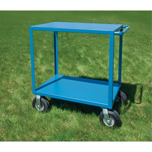 Outdoor Shelf Cart, 2 Tiers, 24" W x 39" H x 51" D, 1200 lbs. Capacity Cintas