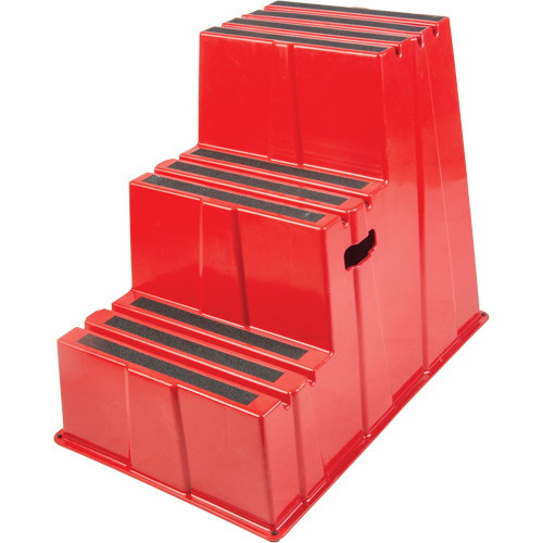 Escabeau industriel, 3 marches, 34-13/16" x 22-7/16" x Hauteur 28-1/2" Cintas