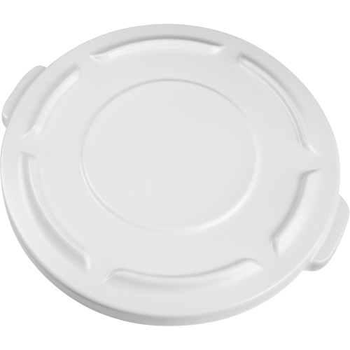 Couvercles ronds Brute, Couvercle plat, Plastique/Poly&eacute;thyl&egrave;ne, Convient aux contenants 19-7/8" dia. Cintas