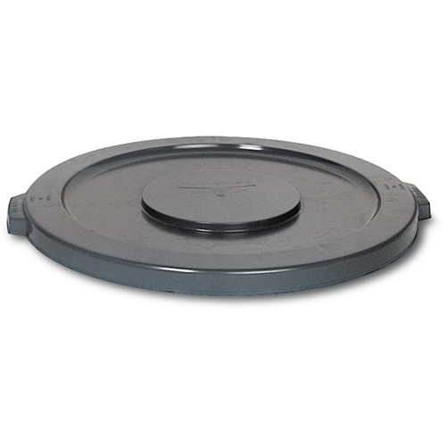 Couvercles ronds Brute, Couvercle plat, Plastique/Poly&eacute;thyl&egrave;ne, Convient aux contenants 19-7/8" dia. Cintas