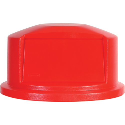 Couvercles ronds Brute, Couvercle bomb&eacute;, Plastique/Poly&eacute;thyl&egrave;ne, Convient aux contenants 22" dia. Cintas