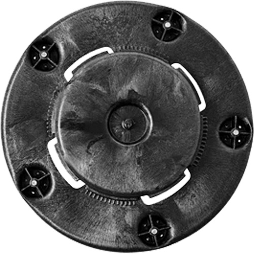 Chariot &agrave; visser Brute, Poly&eacute;thyl&egrave;ne, Noir, Convient aux contenants 20 - 55 US gal. Cintas