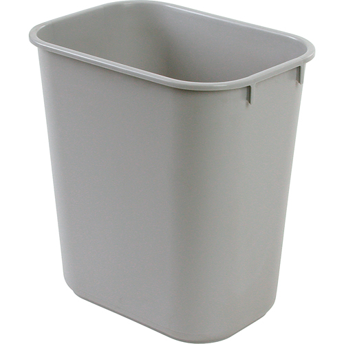 Soft Wastebasket, 28 Quarts, Plastic Cintas